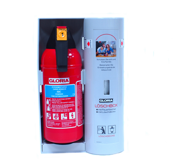 Gloria Fire Box: Capacity: 2L ABC EXTINGUISHER & Blanket