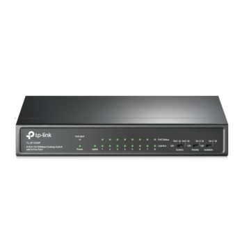 TP-Link TL-SF1009P v1.0, 9-Port 10/100Mbps Desktop Switch with 8-Port PoE+