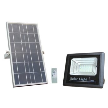 LED Solar Powered Floodlight + Solar Panel