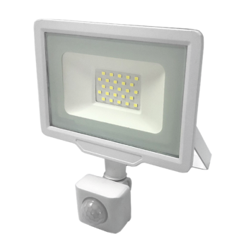 LED SMD Floodlight With Sensor White City Line – 20Watt – IP65